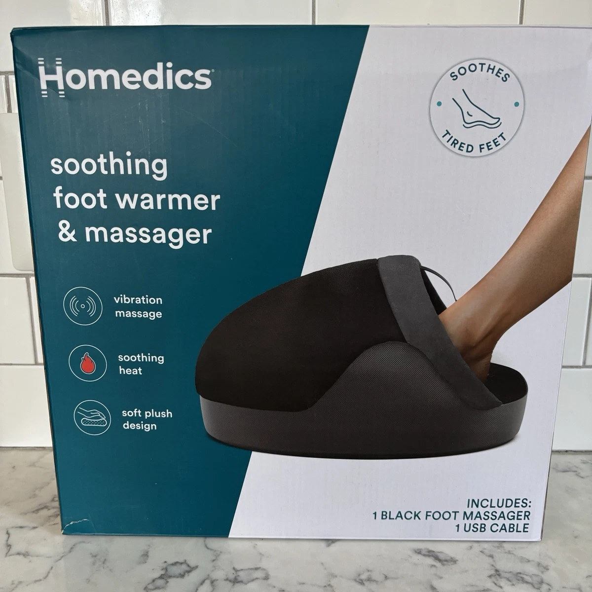 homedics sole soother vibration foot massager 💆‍♂️ Homedics Vibration Foot Massager w/ Soothing Heat – Black! 👇👇 main image 0