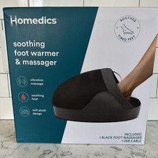 Homedics Vibration Massager w/ Soothing Heat Foot Warmer NEW