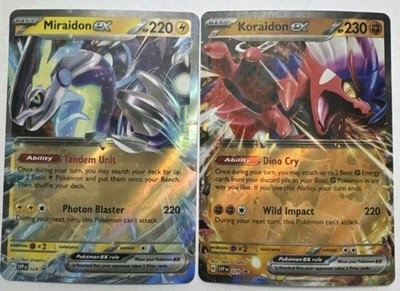Pokemon TCG - Miraidon Ex & Koraidon Ex SVP028/029 Black Star