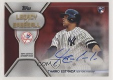 2019 Topps Update Legacy of Baseball Red 10/25 Thairo Estrada #LBA-TE Auto kq9