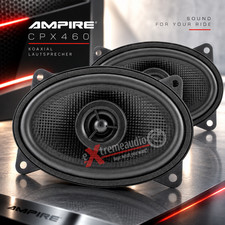 AMPIRE CPX460 Coaxial Oval Speakers 4X6" With 16Mm Silk Dome, 1 Pair