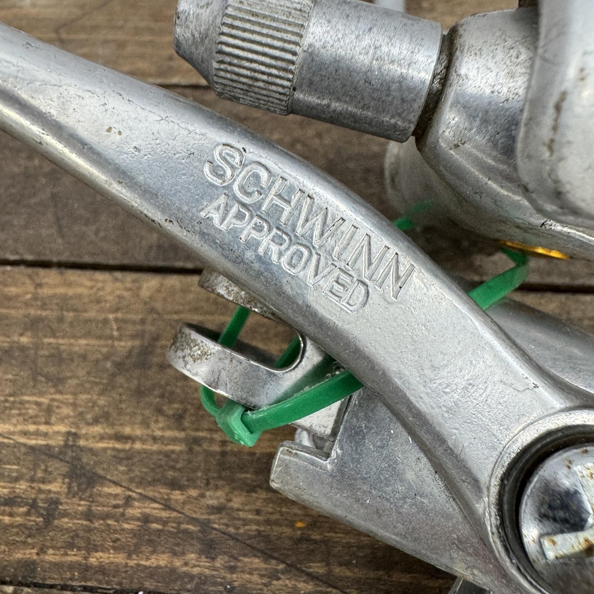 Vintage Schwinn Approved Brake Levers Gold Safety Pair 1980 MOD