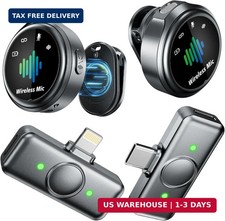 Magnetic Wireless Microphone for iPhone: Wireless lavalier Microphone for Androi