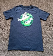 Ghostbusters Movie T-Shirt Boy's Size XL 80's Graphic Gray Shirt