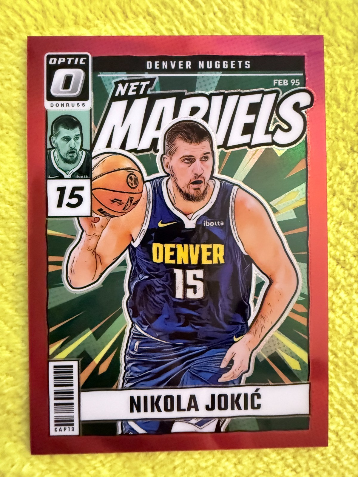 2024-25 Donruss Optic Net Marvels Red Holo Prizm Nikola Jokic /99