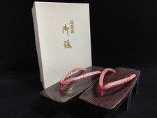 O0579 Vintage Traditional Japanese Geta Shoes Wooden Sandals Clogs for Kimono