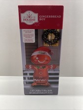 Holiday Time Gingerbread Boy 36" Inflatable PVC Indoor Outdoor Decor New