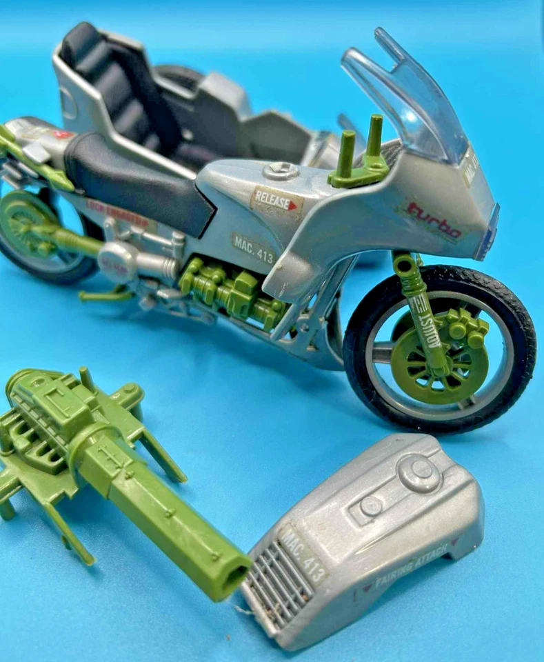 Vehículos de motocicleta Silver Mirage 1985 99 % completos GI Joe ARAH ¡Excelente! Foto 4 de 4