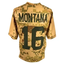 Joe Montana Jersey Camo San Francisco | Unisex Adult Sizes S-5XL Unsigned Stitch