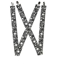 Buckle-Down Suspenders, Stargazer Black White 1.5-Inch Wide Regular (Us Import)