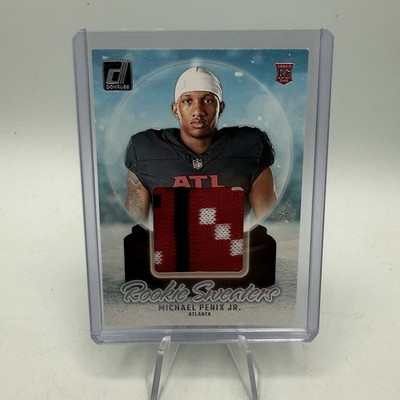2024 Donruss Holiday Rookie Sweaters Michael Penix Jr RHS-MPE 3 Color Patch Card