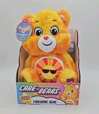 Care Bears ''Funshine Bear'' Yellow Orange, Sunshine Belly 2024 Plush New In Box