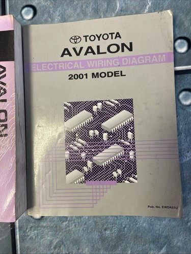 2001 Toyota Avalon Factory Repair Manual 1&2 & Electric Wire Diagram - Picture 4 of 4
