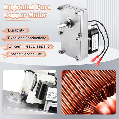 Hiorucet MTR12001 Auger Motor Replacement for Kozi Model 100, 100 Insert, 100 XL - Picture 4 of 8