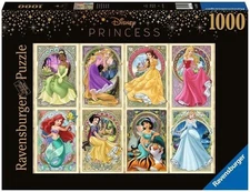 Ravensburger Disney Art Nouveau Princesses 1000 Piece Jigsaw Puzzle for...