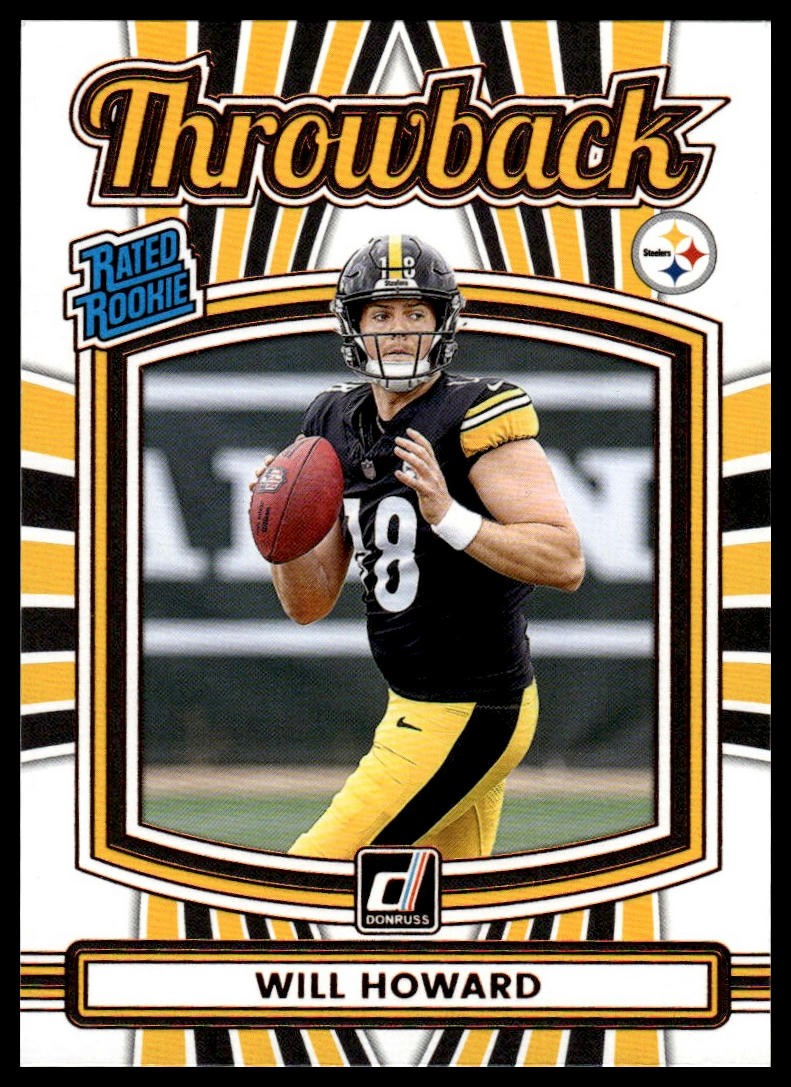2025 Donruss #30 Will Howard Rated Rookies Throwback