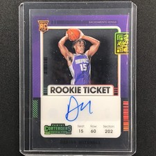 2021-22 Contenders DAVION MITCHELL Rookie Ticket Auto Variation Clear SSP #109