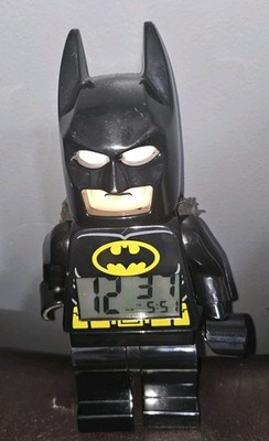 LEGO Batman Digital Alarm Clock Black Yellow Novelty Lighted Battery Operated