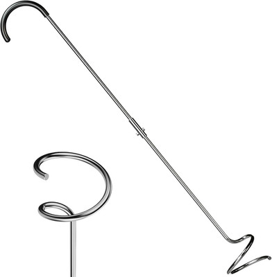 Compost Aerator Tool, Heavy Duty Spiral Compost Turner with Ergonomic Handle, Ma