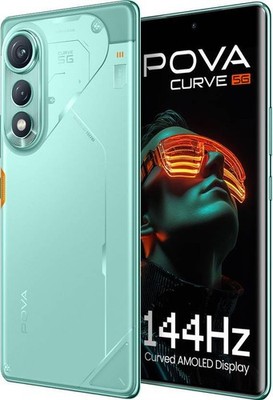 Tecno Pova Curve 5G (Cyan, 128 GB 6 GB RAM) Dimensity 7300 NFC Global Version