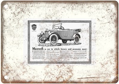 1919 Maxwell Vintage Automobile Ad Retro Look Metal Sign AM9068