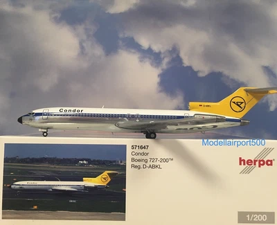 Herpa Wings 1:200  Boeing 727-200  Condor  D-ABKL  571647  Modellairport500 - Bild 1 von 2