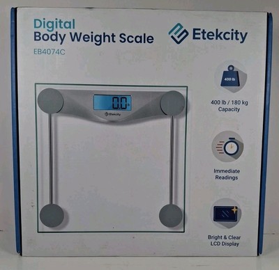 Digital Bathroom Scale for Body Weight, Accurate Weighing Machine with Large LCD