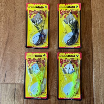 Strike King Bleeding Bait Elite Buzzbait Fishing Lure 3/8 oz (4 Pack)