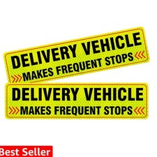 2Pack Delivery Vehicle Car Magnet,Delivery Vehicle Signs for Car,Reflective D...