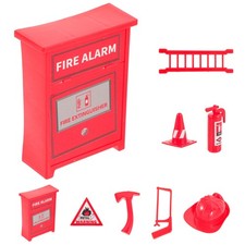 8 Pcs Mini Fire Fighting Accessories Children Firefighting Toys Accessory
