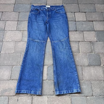 We The Free People Flora Jeans Womens 28 Mai Tai Sky Low Rise Bootcut Mid Wash