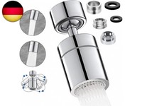 Wasserhahn Aufsatz, 360-Grad Wasserhahn Aufsatz Schwenkbar In Chrom