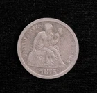 1875 Seated Liberty Dime  #J11620