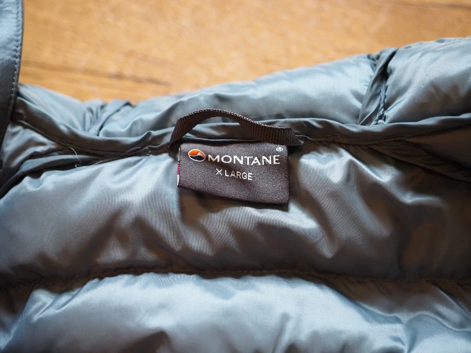 Chaqueta con capucha Montane para hombre anticongelante empaquetable XL - azul piedra Foto 2 de 4