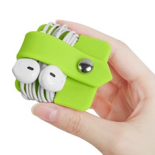 ELFRhino Cord Organizer Earbuds Holder Earphone Wrap Earphones Green