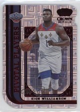 2021-22 Panini Crown Royale Pivotal Players Asia Red Zion Williamson #3 1q2