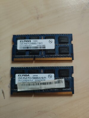 Elpida EBJ21UE8BDS0-AE-F (2GB, PC3-8500 (DDR3-1066), DDR3 RAM, 1066 MHz, SO DIMM
