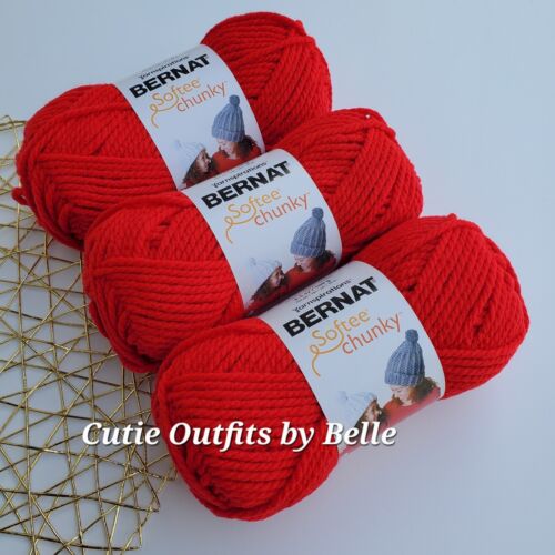 3 PACK Bernat Softee Chunky Yarn, MORE Colors, Super Bulky 3.5 oz/100g - Picture 1 of 42