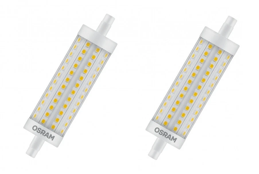 2x OSRAM LED Star Line R7s Stab 12,5W=100W warmweiß 118mm EEK:E (Spektrum A-G)