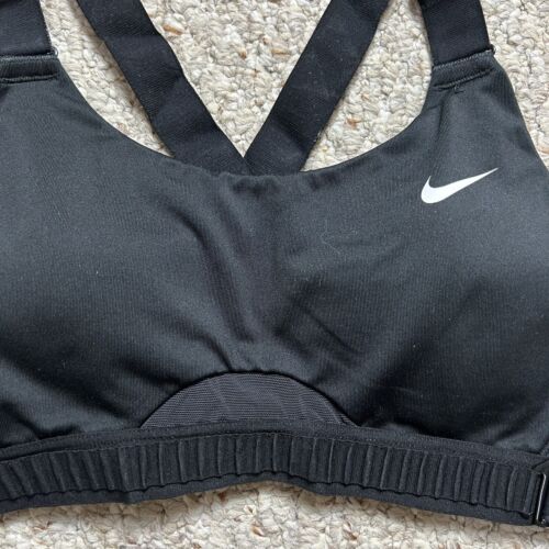 Nike Dri Fit Molded Cup Racerback Sports Bra Small Adjustable Band A-C Cup Mesh - Picture 2 of 9
