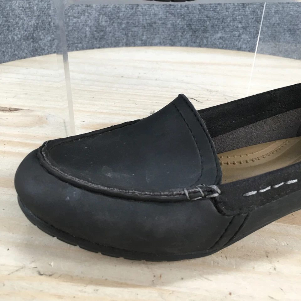 Crocs Zapatos Mujer 6 Marin Colorlite Mocasín Sin Cordones 202001 Negro Imitación Cuero Foto 4 de 4