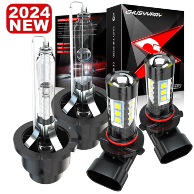 Para For 2004 - 2006 Lexus LS430 HID/LED faro alto/bajo + Kit de luz antiniebla