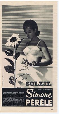 REKLAME WERBUNG 104 1962 SIMONE PERELE BH