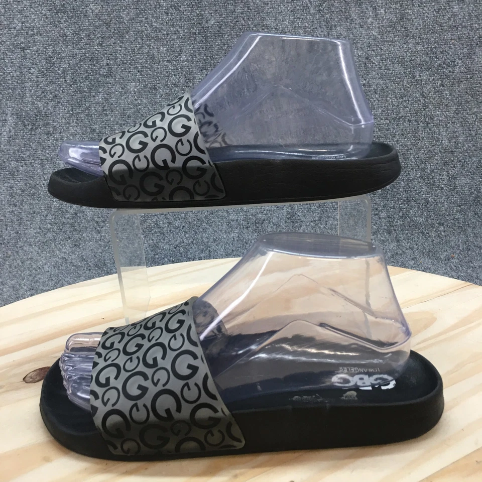GBG Los Angeles Sandal Womens 7M Black Open Toe Slide Slipper Casual Comfort - Image 2 of 4