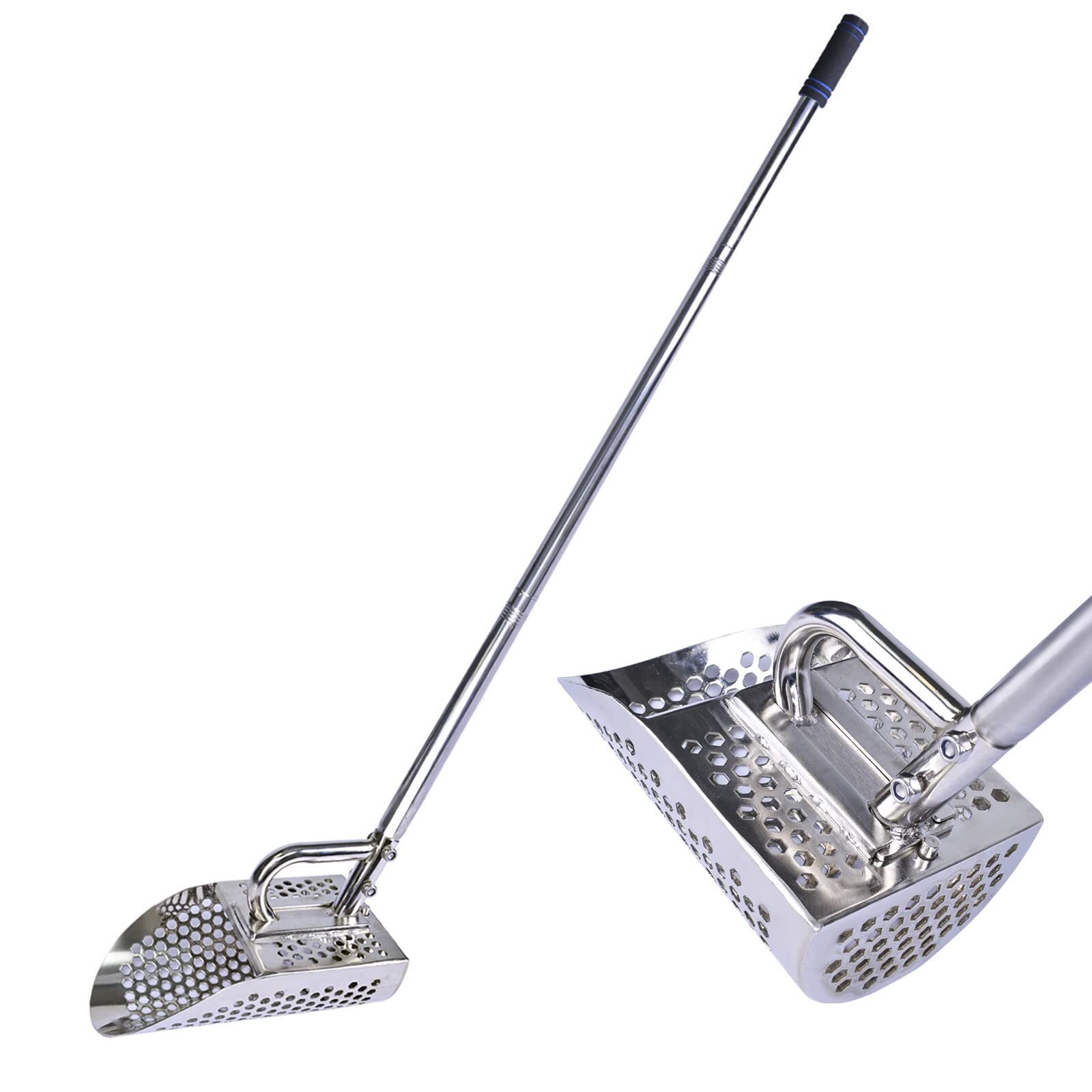 Sand Scoop for Metal Detecting Stainless Steel Shovel Rust-Proof Long Handle