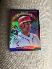 2020 Donruss Holo Purple #23 Juan Soto Diamond King Washington Nationals