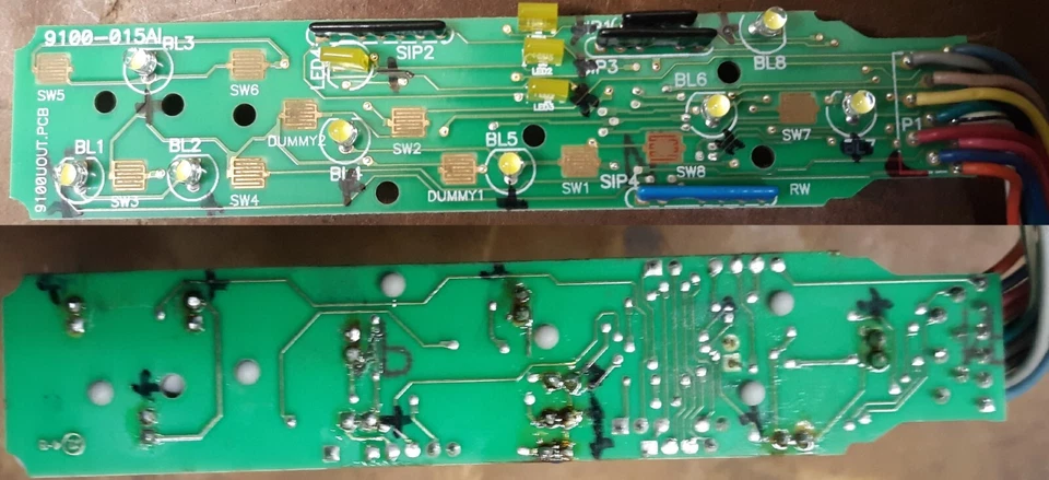 Kit de actualización de iluminación LED azul hielo para tus interruptores de puerta 03-06 GM camionetas y SUV Foto 3 de 4