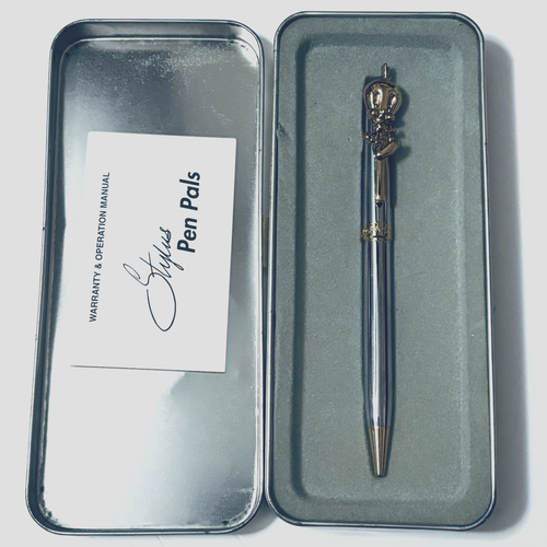 Warner Bros Looney Tunes Stylus Pen Pals TWEETY BIRD in Dose 1994 Chrom & Gold