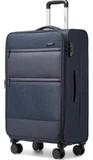 Kono Softside Expandable Carry On Luggage with 4 Spinner Wheels 24in Lightweight