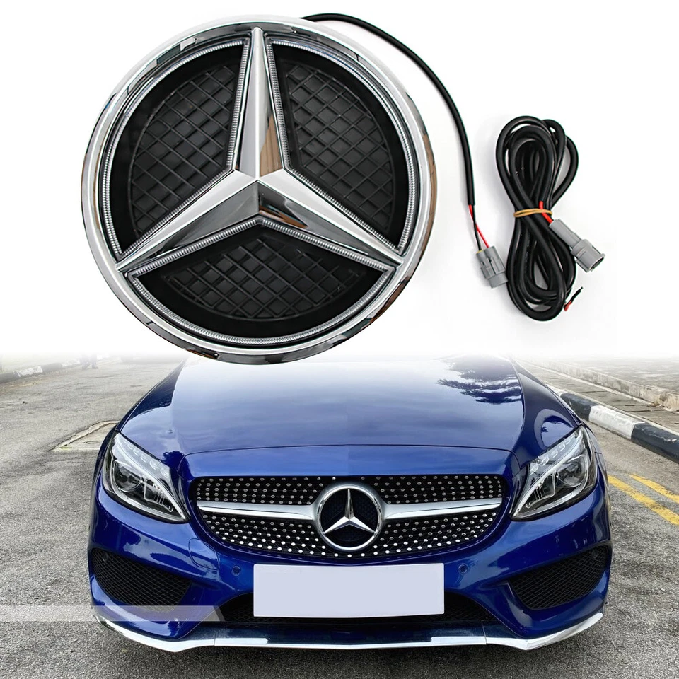 Fit For Mercedes Benz 2013-2018 GLA250 S550 SLK300 ML350 Front Grill LED Emblem Foto 2 de 4